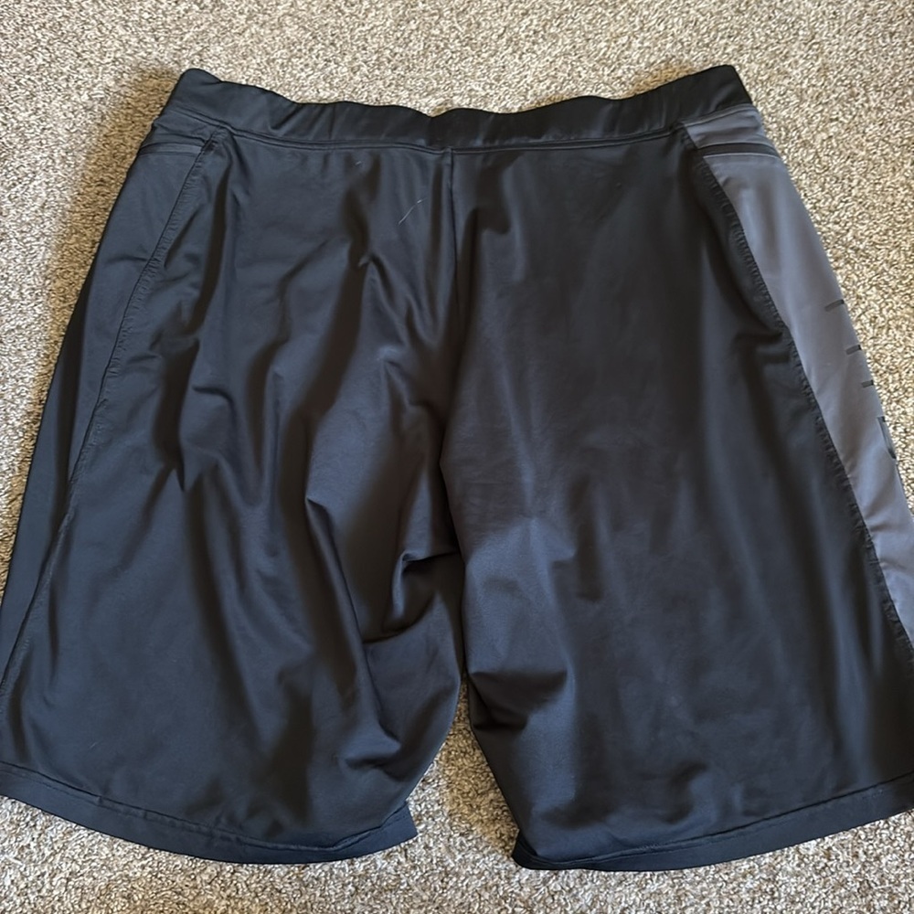 Hylete Black and Gray Performance Shorts - Picture 3 of 3